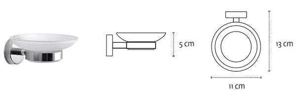 Kapitan Wall Mounted Soap Dish with Holder - bath-accessories.co.uk