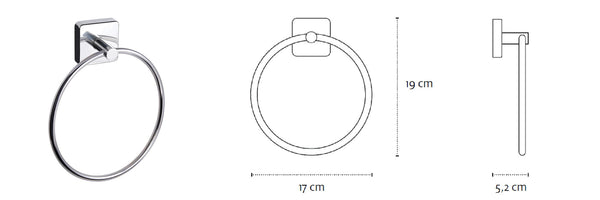 Kapitan Quattro Towel Ring Holder - bath-accessories.co.uk