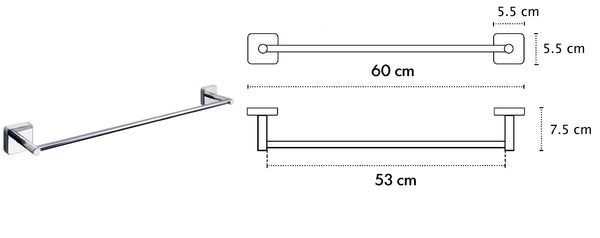 Kapitan Quattro Towel Rail - bath-accessories.co.uk