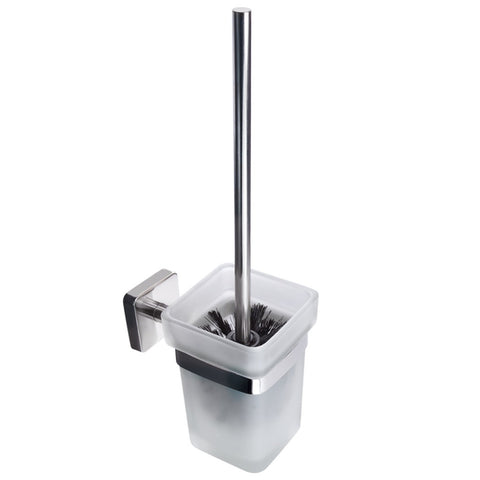 Kapitan Quattro Wall Mounted Toilet Brush and Glass Holder 37 cm/14.57 inches - bath-accessories.co.uk