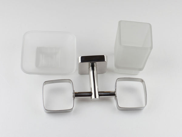 Kapitan Quattro Soap Dish and Tumbler with Holder - bath-accessories.co.uk