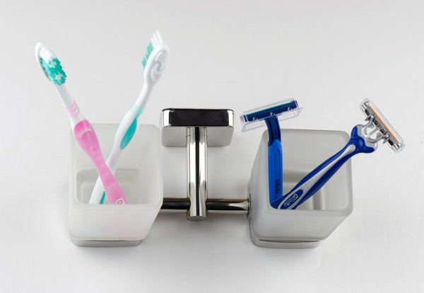 Kapitan Quattro Double Toothbrush Holder - bath-accessories.co.uk