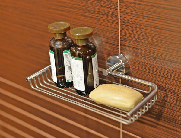 Kapitan Stainless Steel Bathroom Shower Caddy - bath-accessories.co.uk