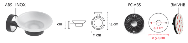 Kapitan Optimo Wall Mounted Soap Dish with Holder